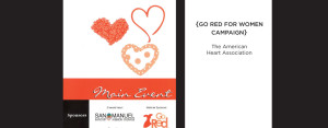 the american heart association go red for women campaign invitation from perry design and advertising - image