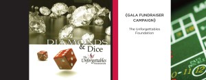 the unforgettables foundation fundraising event invitation and campaign from perry design and advertising - image