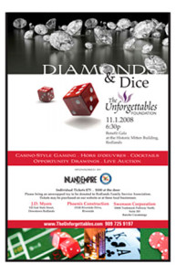 non profit the unforgettables foundation fundraiser poster from perry design and advertising - image