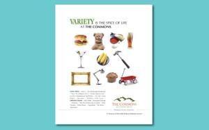 the commons retail center in chino print ad from perry design and advertising - image