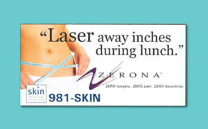 skin physicians and surgeons zerona billboard in upland from perry design and advertising - image