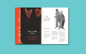 american heart association go red for women invitation and campaign from perry design and advertising - image