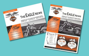pomona valley harley davidson in upland newsletters from perry design and advertising - image